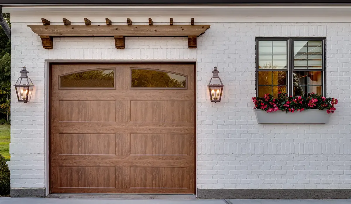 Carriage-house garage door on a South Tampa home